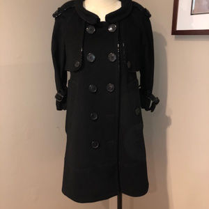Burberry A-line wool coat